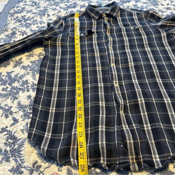 Polo Ralph Lauren Shirt Gray Plaid Flannel Long Sleeve Button Down Size 18/20 - Picture 11 of 12